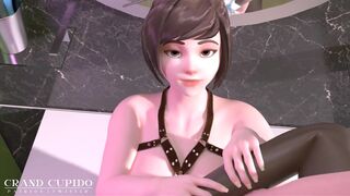 [Blacked] POV Sex with Mei in Bathroom [Grand Cupido]( Overwatch )