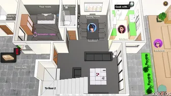Confined With Goddesses porn video – [Gameplay] CONFINED WITH GODDESSES #62 • Sucking And Licking Her Ass Under The Shower