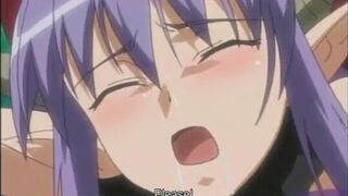Pregnant anime with bigboobs caught and drilled by tentacles