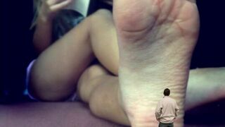 Punished by the Feminist's Stinky Feet