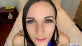 Clara Dee - Close Up Cum Begging and Cum in Mouth JOI