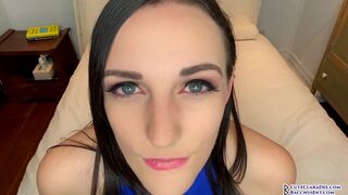 Clara Dee - Close Up Cum Begging and Cum in Mouth JOI