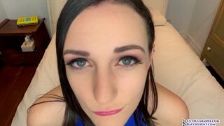 Clara Dee - Close Up Cum Begging and Cum in Mouth JOI