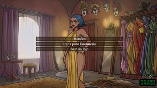 [Gameplay] Game of Whores ep 4 Encontro com Cersei Lannister e Titjob de recompensa