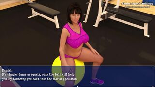 [Gameplay] Lily of the Valley | Big Tits MILF Let's Her Gym Trainer Fuck Her In Th...