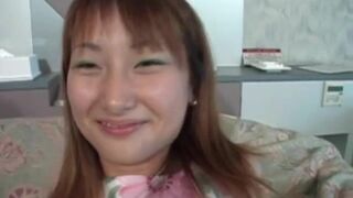 POV japanese teen lays back to get fucked