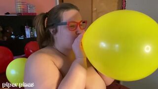BBW Blowing Balloons and Popping them