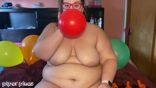 BBW Blowing Balloons and Popping them