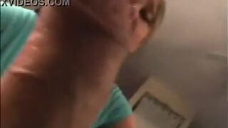 Naughty Holly blowjob & farting on dick