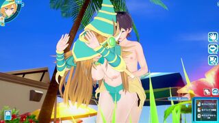 【エロゲーコイカツ！】遊戯王 マジシャンズヴァルキリア3DCG巨乳アニメ動画[Hentai Game Koikatsu!sunshine YuGiOh! Magician's Valkyria]