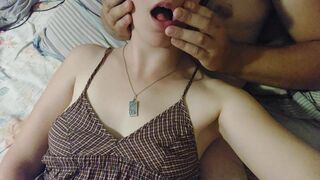 Boyfriend tortures me by playing with my nipples