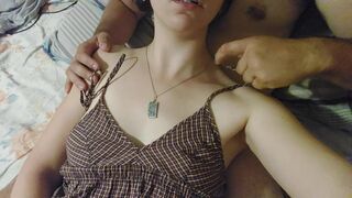 Boyfriend tortures me by playing with my nipples