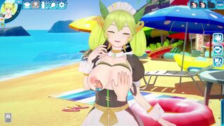 【エロゲーコイカツ！】遊戯王 ドラゴンメイド・パルラ3DCG巨乳アニメ動画[Hentai Game Koikatsu!sunshine YuGiOh! Parlor Dragonmaid]