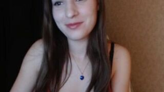 Gorgeous innocent busty young girl shows herself by the chat camera on skype - www.chateaconchicas.com