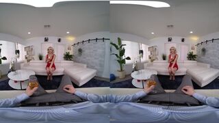 Juicy date with hot skinny blonde Kiara Cole VR Porn