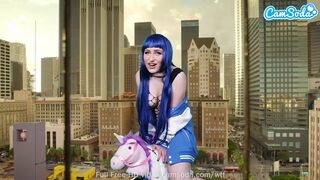 Lizzie Love Cosplay As Hinata Hyuga - Naruto - Masturbates On Sybian