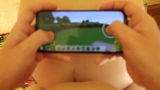 POV Playing minecraft while fucking my beloved wife