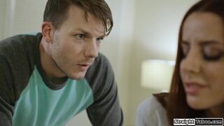 Ill guy makes redhead bff have sex w him