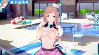 【エロゲーコイカツ！】アイドルマスター(シャニマス) 櫻木真乃 3DCG巨乳アニメ動画[Hentai Game Koikatsu!sunshine Idol Master Mano Sakuragi]