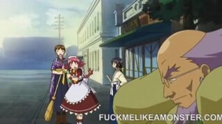 Anime babe fucking cock after blowjob