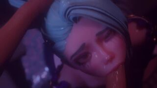 Seraphine from League Of Legends sucks dick (Animation)