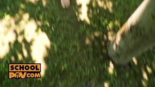 POV - Tiffany Tatum gobbles your dick in outdoor POV scene