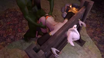 Orc Has His Way With His Elf Prisoner | 3D Hentai