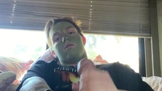 Fit College Guy Strokes His Cock While Doing Skin Care Routine - Instagram: @joshuaaalewisss