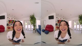 Inked Asian Cutie Avery Black Provides Facial Special VR Porn