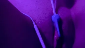 ASMR Close Up Spit Wet Pussy Gushing Sounds With Hyphy SHHH Can't Hold It!
