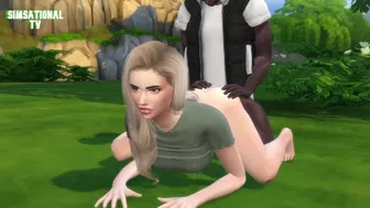 Interracial Teens Fuck in Public 3D