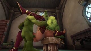An Elf has a Threesome with two Goblins | Warcraft Parody