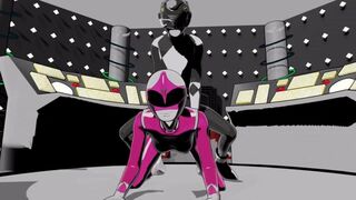 Black and Pink ranger Doggystyle Anal