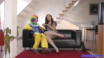 Laras Playground - British Glam Mature Cocksucking Lucky Clown