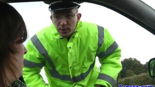 Caught masturbating mature fucks patrol cop