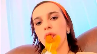 18 Videoz - Sensual Angel With An Innocent Look Kitty Takes A Big Dick In Her Small Mouth