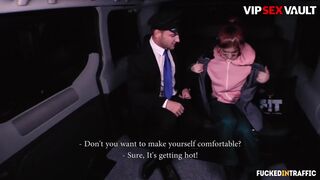 Cute Redhead Vanessa Shelby Ends Up Fucking The Driver