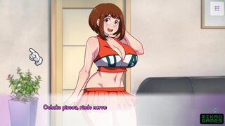 [Gameplay] Ochako Uraraka from Boku no hero Academia agreed to give Ass - Waifuhub