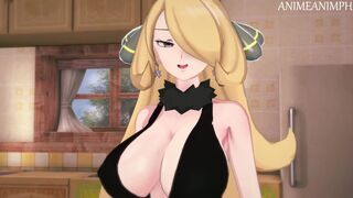 Cynthia Rewards You for Winning the Pokemon League - Anime Hentai 3d Uncensored