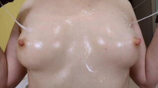 ASMR4K Hard Nipples in slime