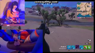 Fortnite + Dragon Ball Z Cosplay with Fucking Machine - Naked Twitch Stream (Full Video on ONLYFANS)