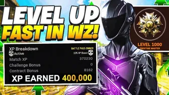 I hit LEVEL 1000 in 2 DAYS and here is how i did it... (FASTEST Way To Rank Up in Warzone)