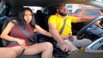 Salsa XXX - Housewife Sucks Horny Husband While Driving