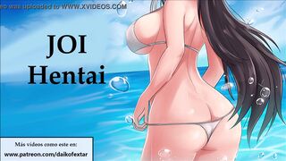 JOI hentai with a horny slut, in Spanish.