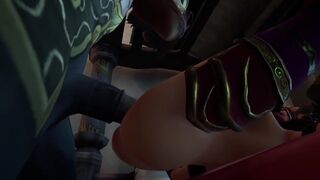 Redhead Elf takes Tauren Dick in the ass | Warcraft Parody