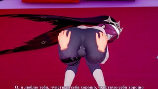 Genshin Impact: Rosaria Sex with a Beautiful Girl. (3D Hentai)