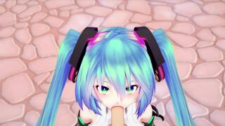 Cyber Miku takes it in every hole | 3D Hentai Parody