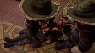 Cultists ceremonial foursome GangBang | Warcraft Hentai Parody