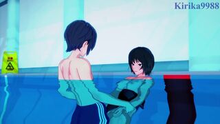 Ai Nanasaki and I have intense sex in the pool. - Amagami Hentai