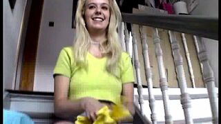 Faphouse - Gorgeous German housewife fucks two strangers one by one, 90's retro